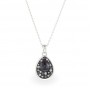 Колие с Кристали Сваровски/Swarovski Rain Drop, Silver Night Колие с Кристали Сваровски/Swarovski Rain Drop, Silver Night